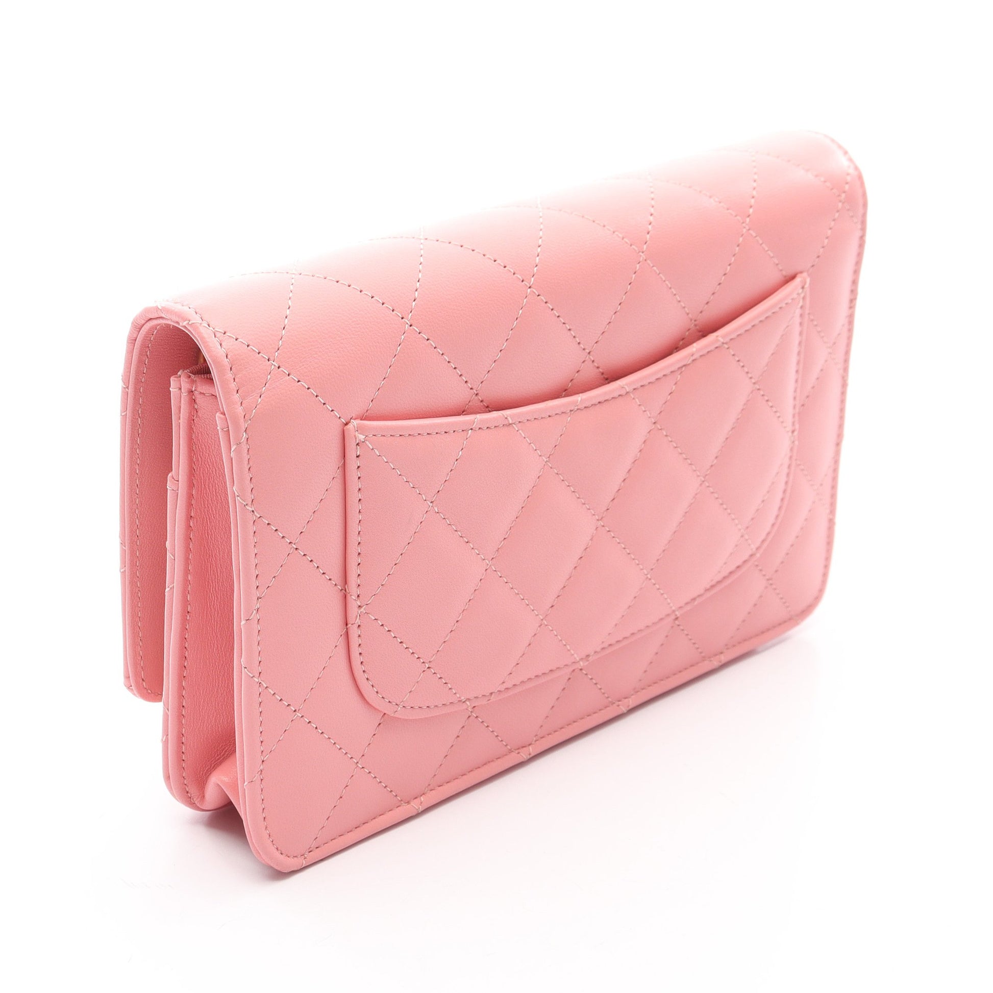 マトラッセ チェーンウォレット ラムスキン ピンク ゴールド金具 シャネル バッグ CHANEL