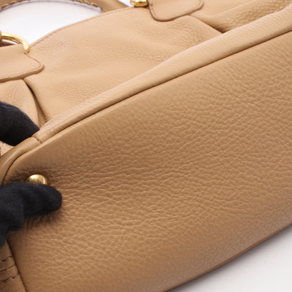 2WAY ハンドバッグ トートバッグ レザー ベージュ ミュウミュウ バッグ miu miu