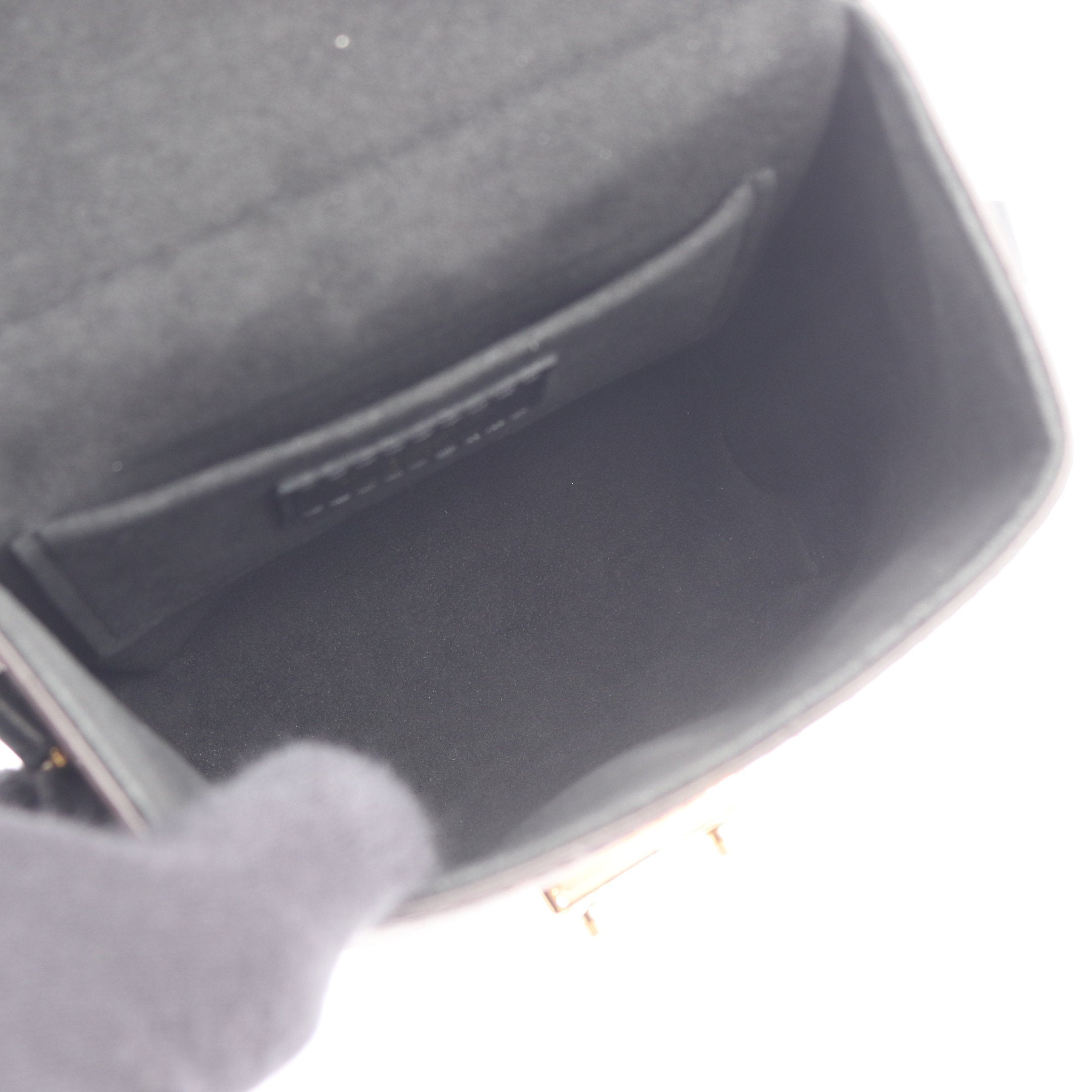カメラボックス モノグラムリバース 2WAY ハンドバッグ PVC レザー