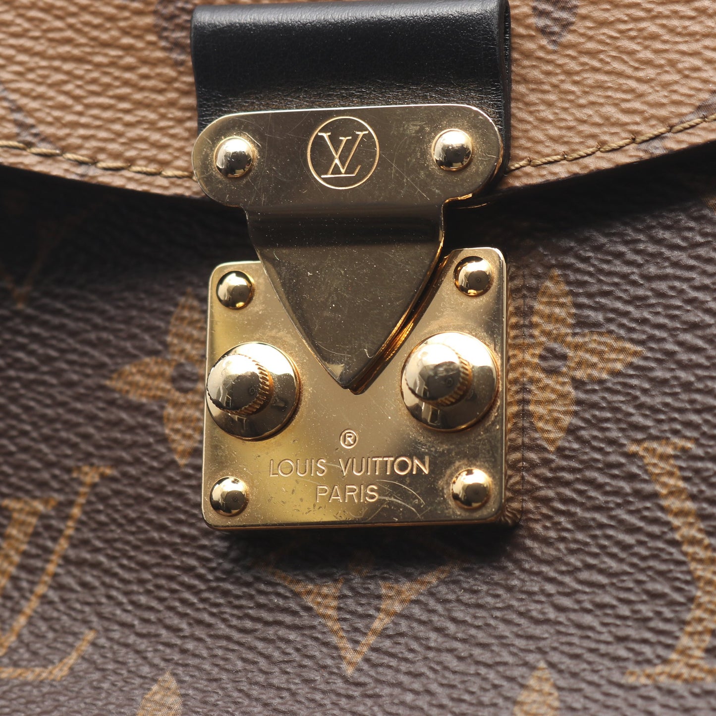 カメラボックス モノグラムリバース 2WAY ハンドバッグ PVC レザー ブラウン ルイヴィトン バッグ LOUIS VUITTON
