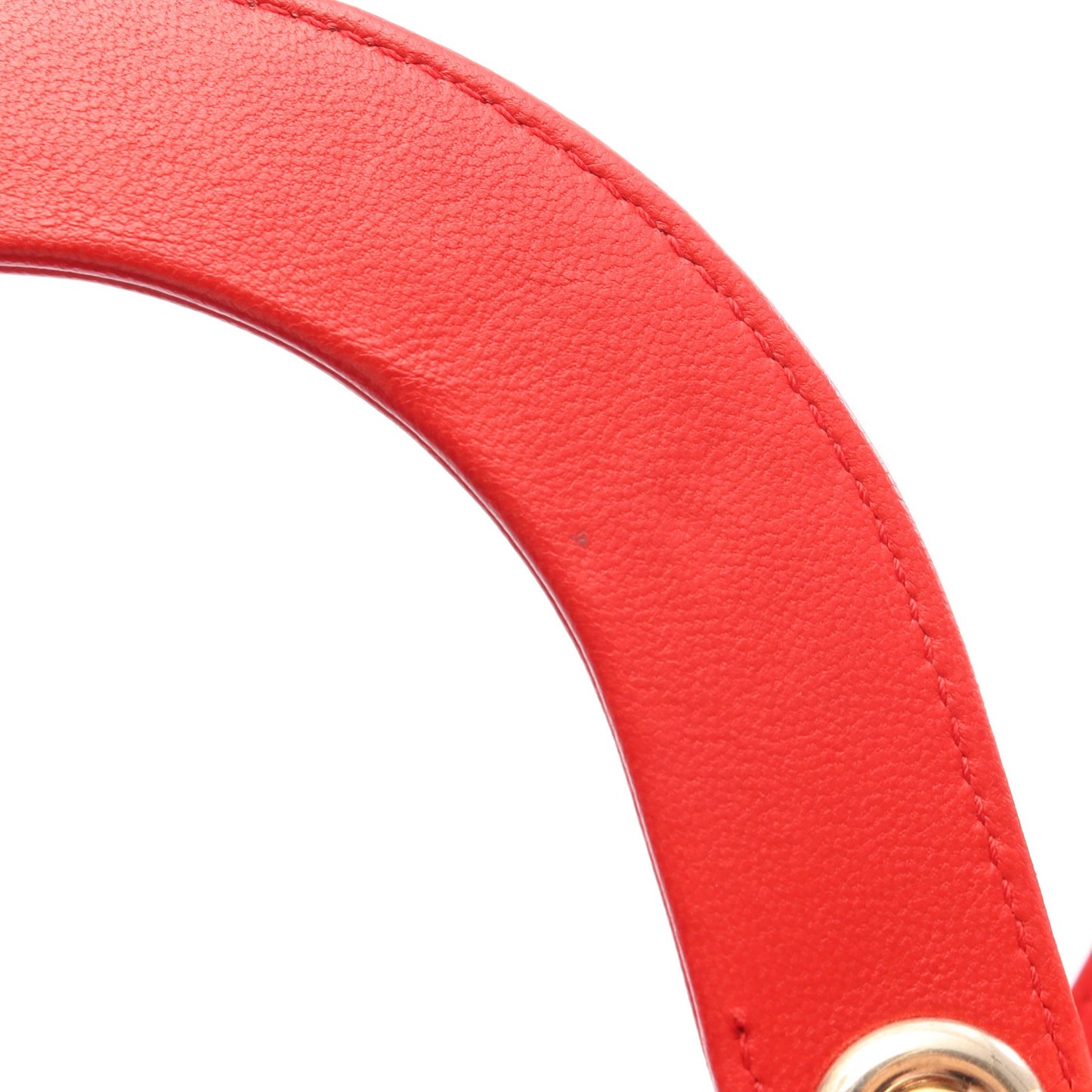 LADY DIOR MY ABCDIOR レディディオール スモール カナージュ 2WAY ハンドバッグ レザー レッド クリスチャンディオール バッグ Christian Dior