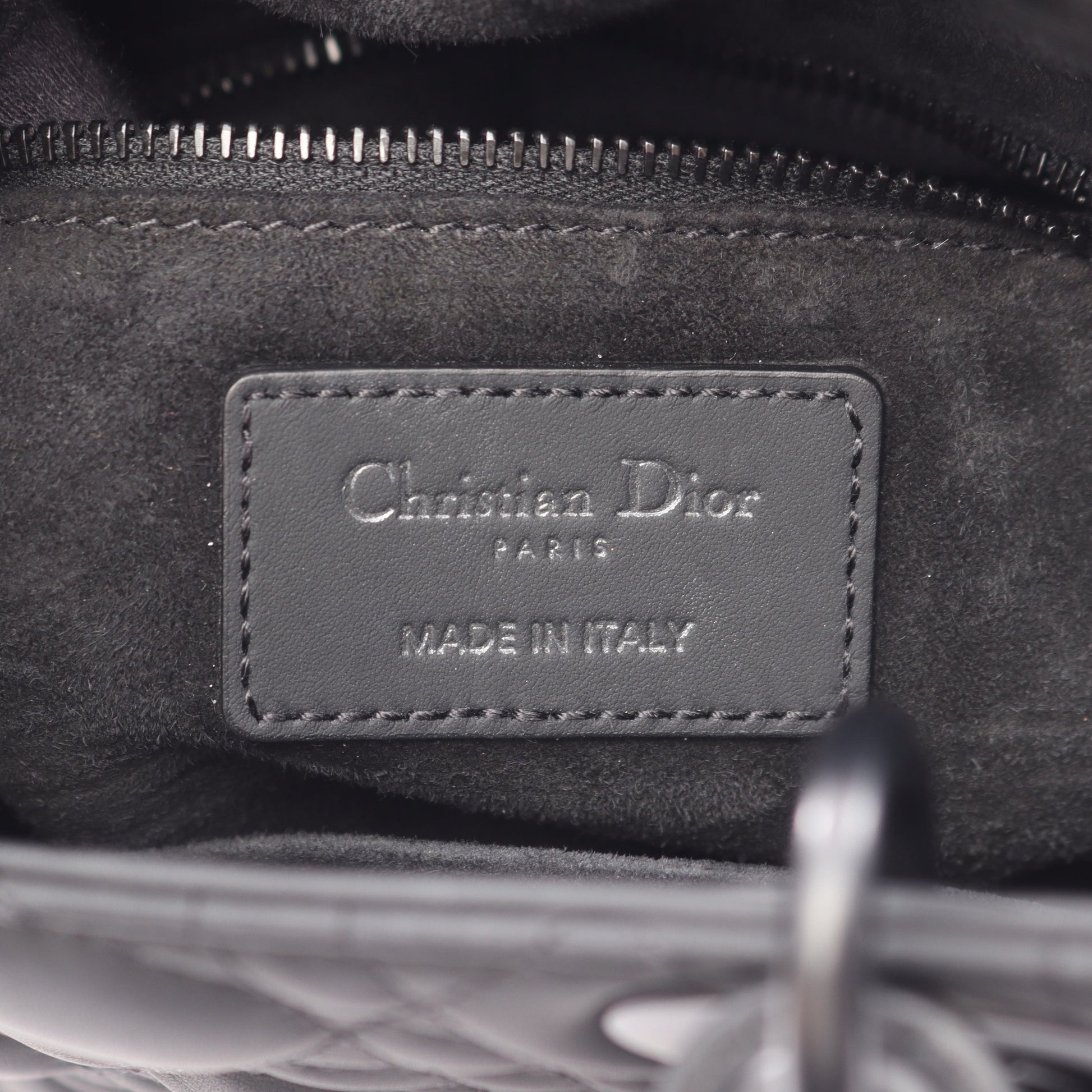 LADY DIOR MY ABCDIOR レディディオール スモール カナージュ 2WAY ハンドバッグ レザー ブラック クリスチャンディオール バッグ Christian Dior