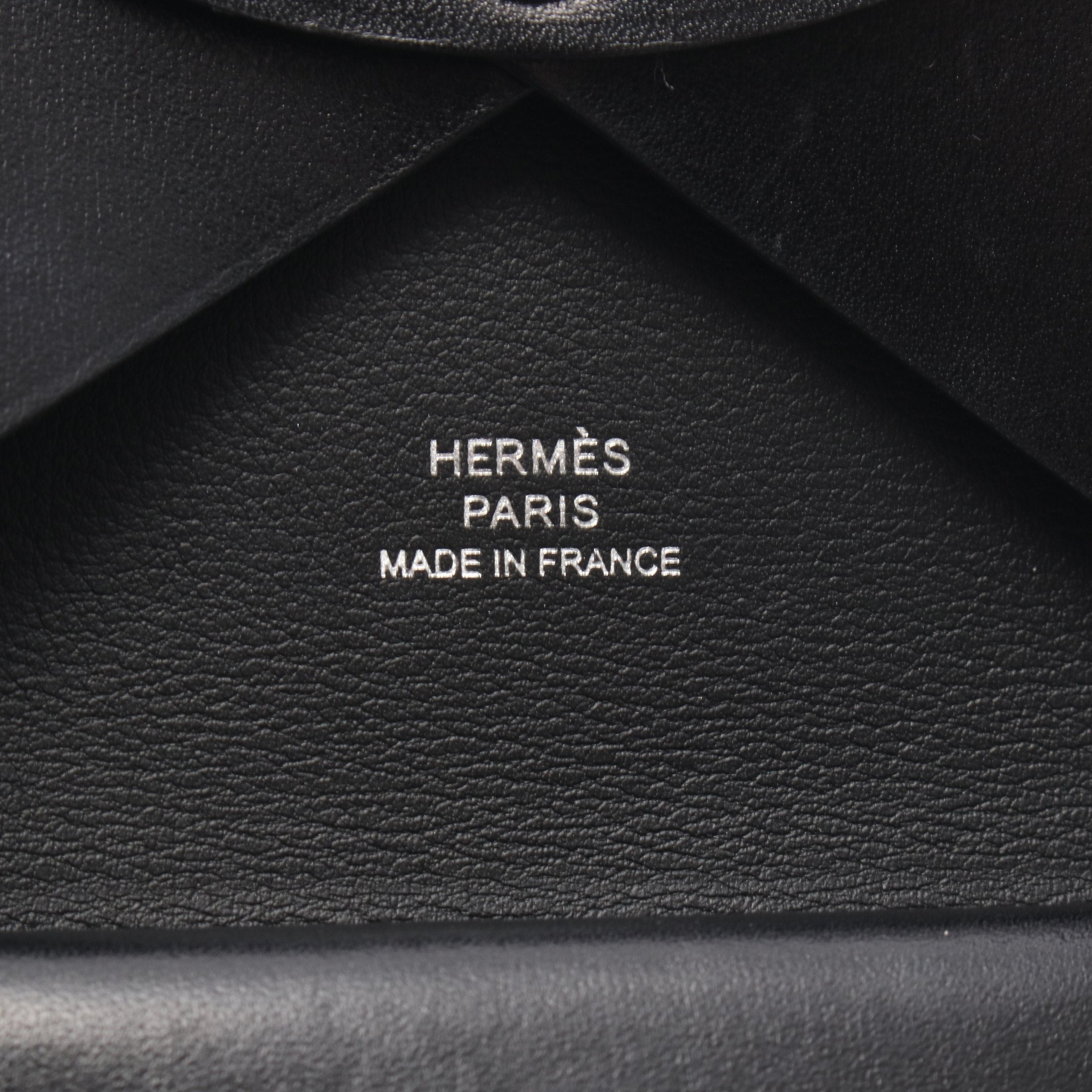 【新品未使用】HERMES超レア♡カルヴィデュオ ブラック×シルバー金具 B刻印 カルヴィデュオ コインケース ボックスカーフ ブラック シルバー金具 B