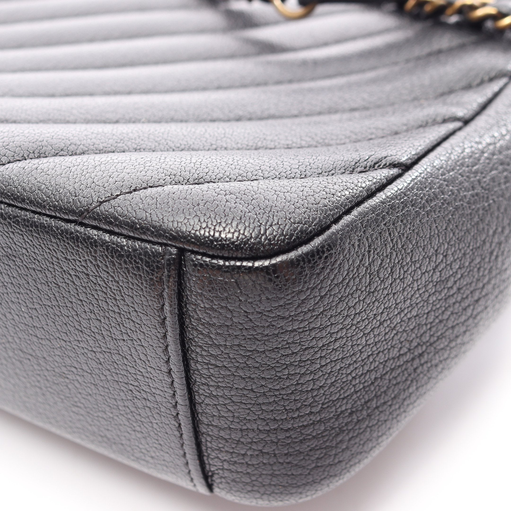 CHANEL ブラック キルティング フラップバッグ ココマーク キルティング フラップバッグ チェーンショルダーバッグ