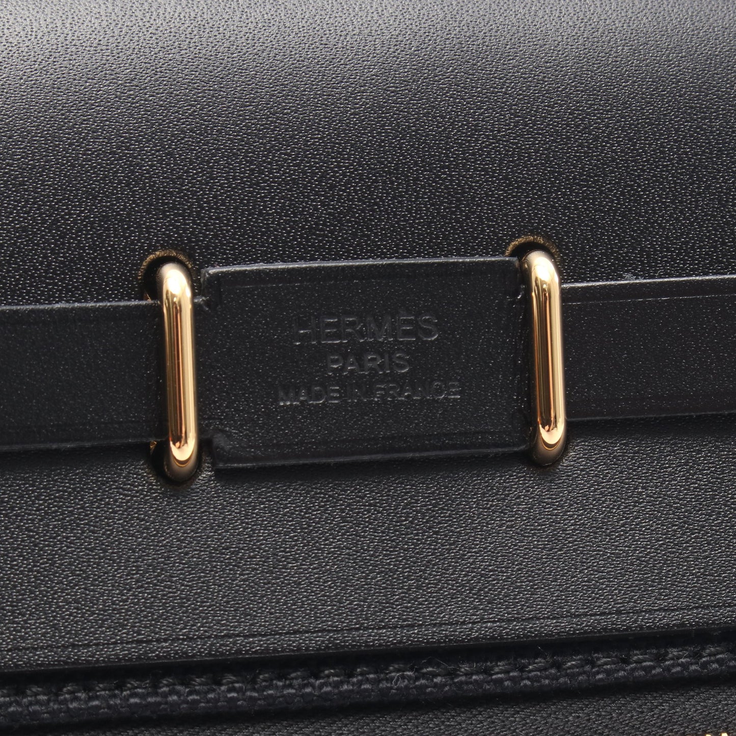エールバッグジップ ミニ ショルダーバッグ トワルミリタリー ヴァッシュハンター ブラック ゴールド金具 K刻印 エルメス バッグ HERMES