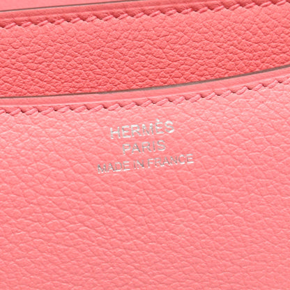 コンスタンス3 ミニ ローズエテ ショルダーバッグ エバーカラー ピンク シルバー金具 Y刻印 エルメス バッグ HERMES
