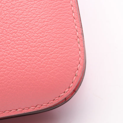 コンスタンス3 ミニ ローズエテ ショルダーバッグ エバーカラー ピンク シルバー金具 Y刻印 エルメス バッグ HERMES