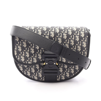 GALLOP ギャロップ オブリーク ショルダーバッグ キャンバス レザー ベージュ ネイビー クリスチャンディオール バッグ Christian Dior