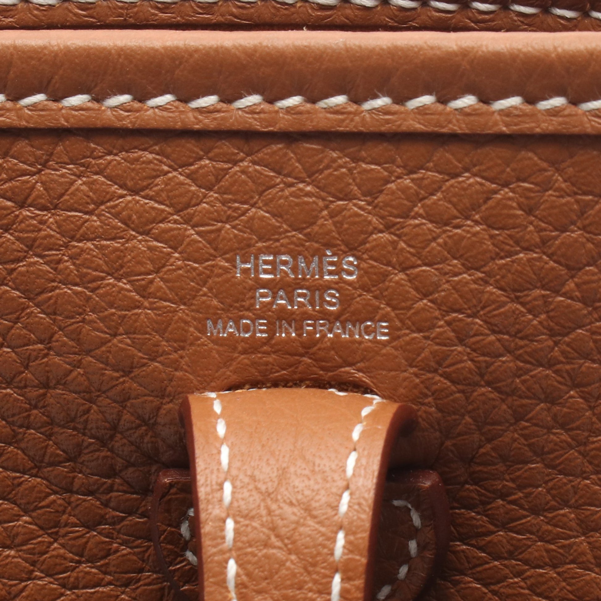エヴリンTPM ゴールド ショルダーバッグ トリヨンクレマンス ブラウン シルバー金具 G刻印 エルメス バッグ HERMES