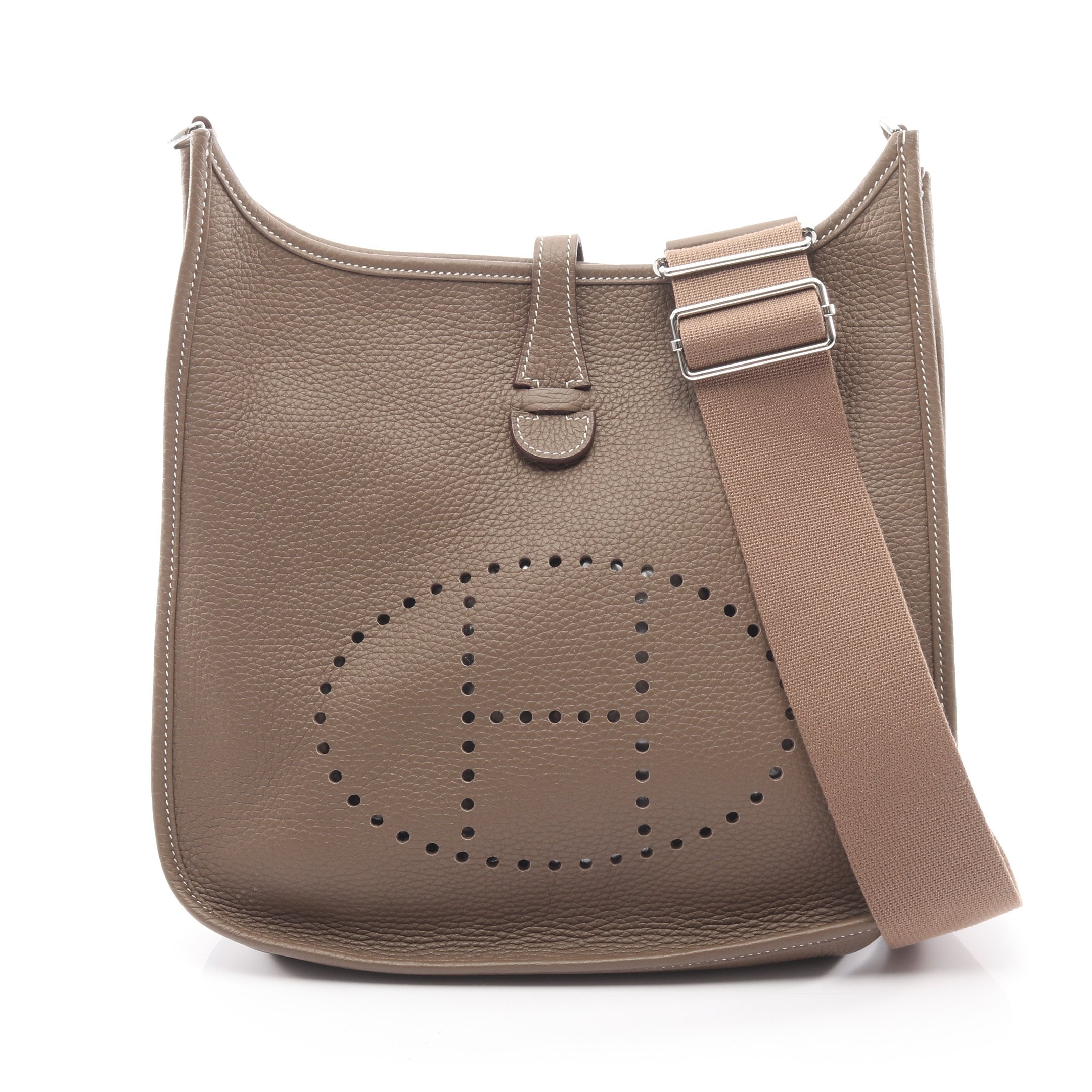 エルメス HERMES エヴリン 3 トロワ PM エトゥープ ショルダーバッグ バッグ トリヨンクレマンス トリヨンクレマンス B刻印（2023年製造） レディース ブラウン系 【中古】 エヴリン 3 トロワ PM エトゥープ ショルダーバッグ トリヨン
