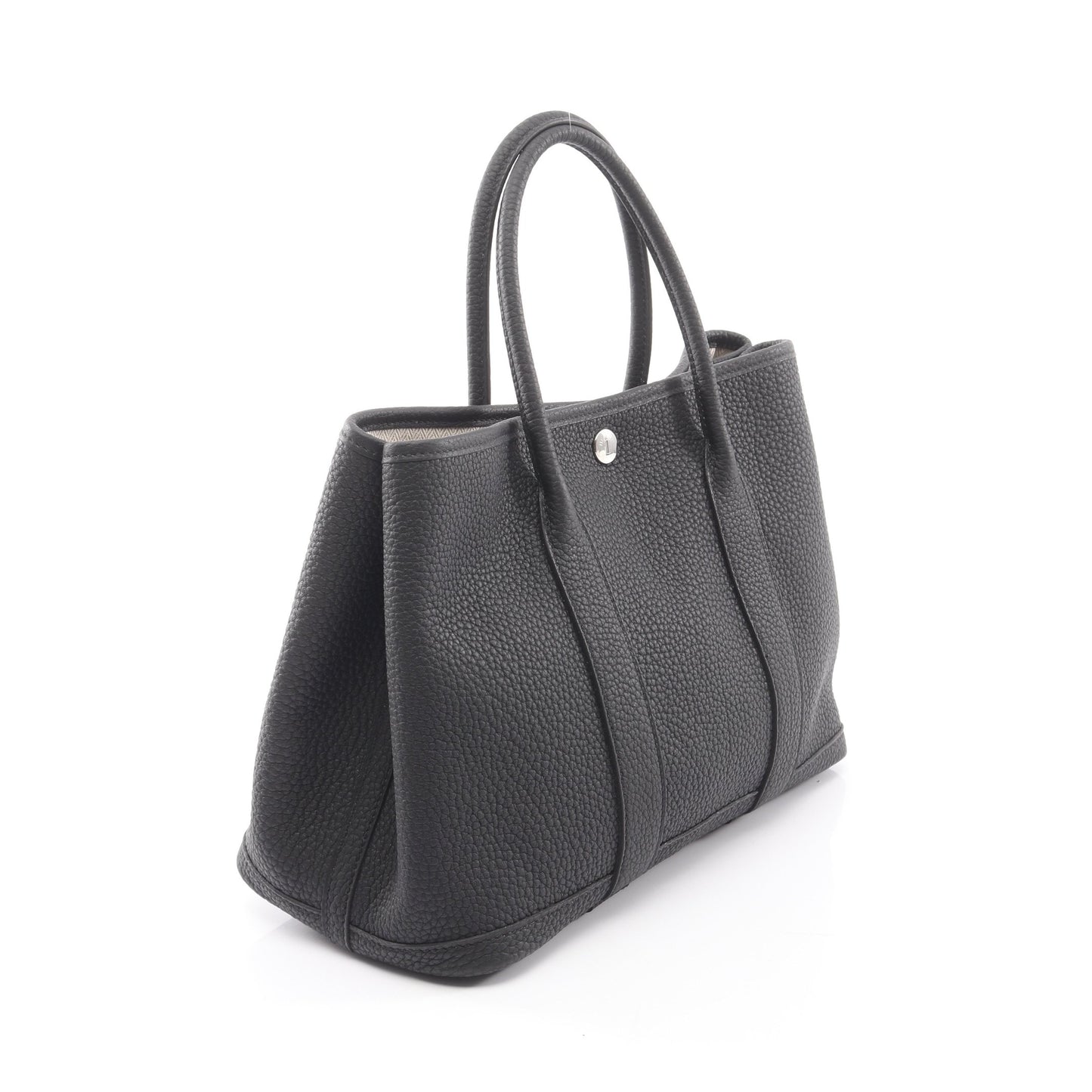 ガーデンパーティTPM ハンドバッグ トートバッグ ネゴンダ ブラック シルバー金具 G刻印 エルメス バッグ HERMES