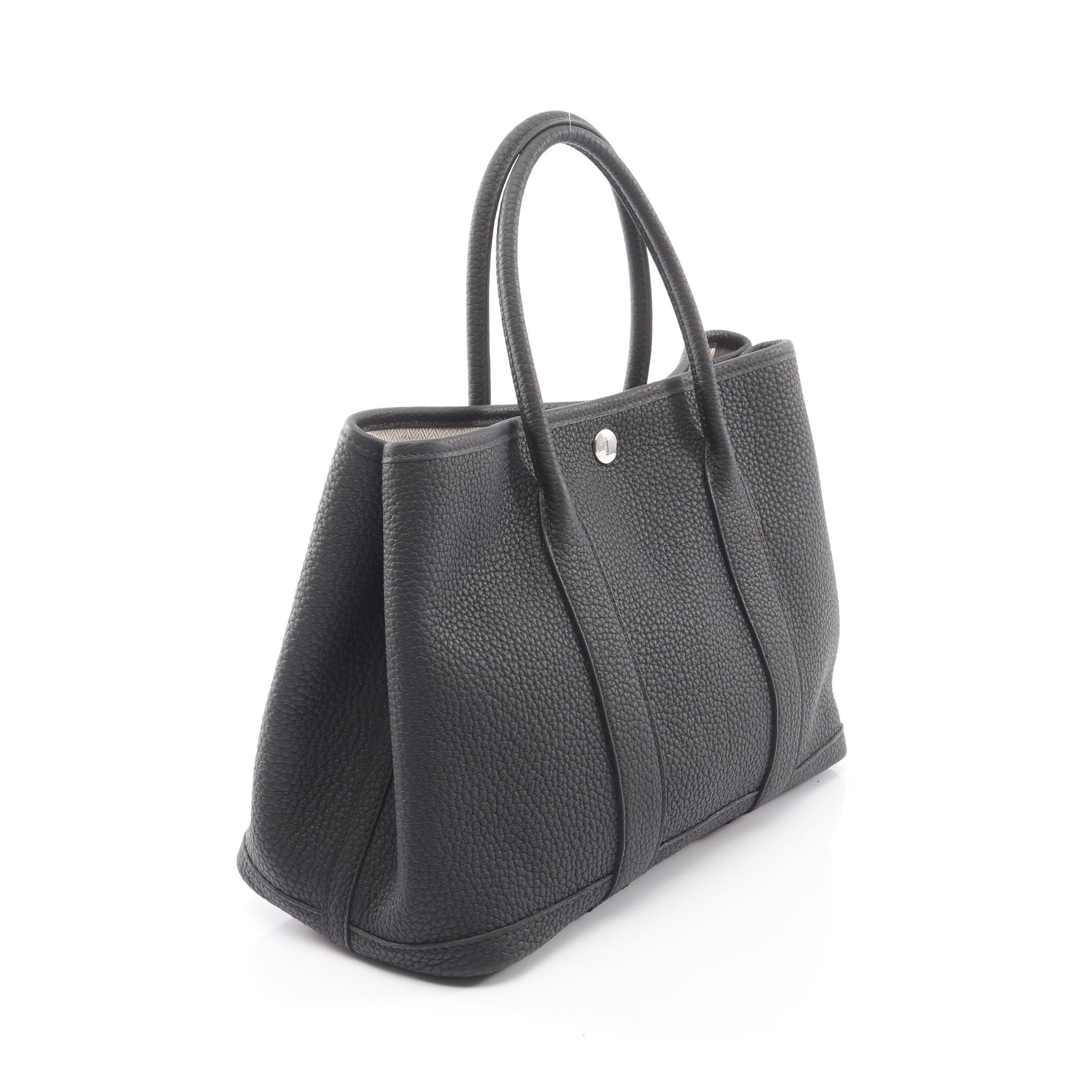 ガーデンパーティTPM ハンドバッグ トートバッグ ネゴンダ ブラック シルバー金具 G刻印 エルメス バッグ HERMES