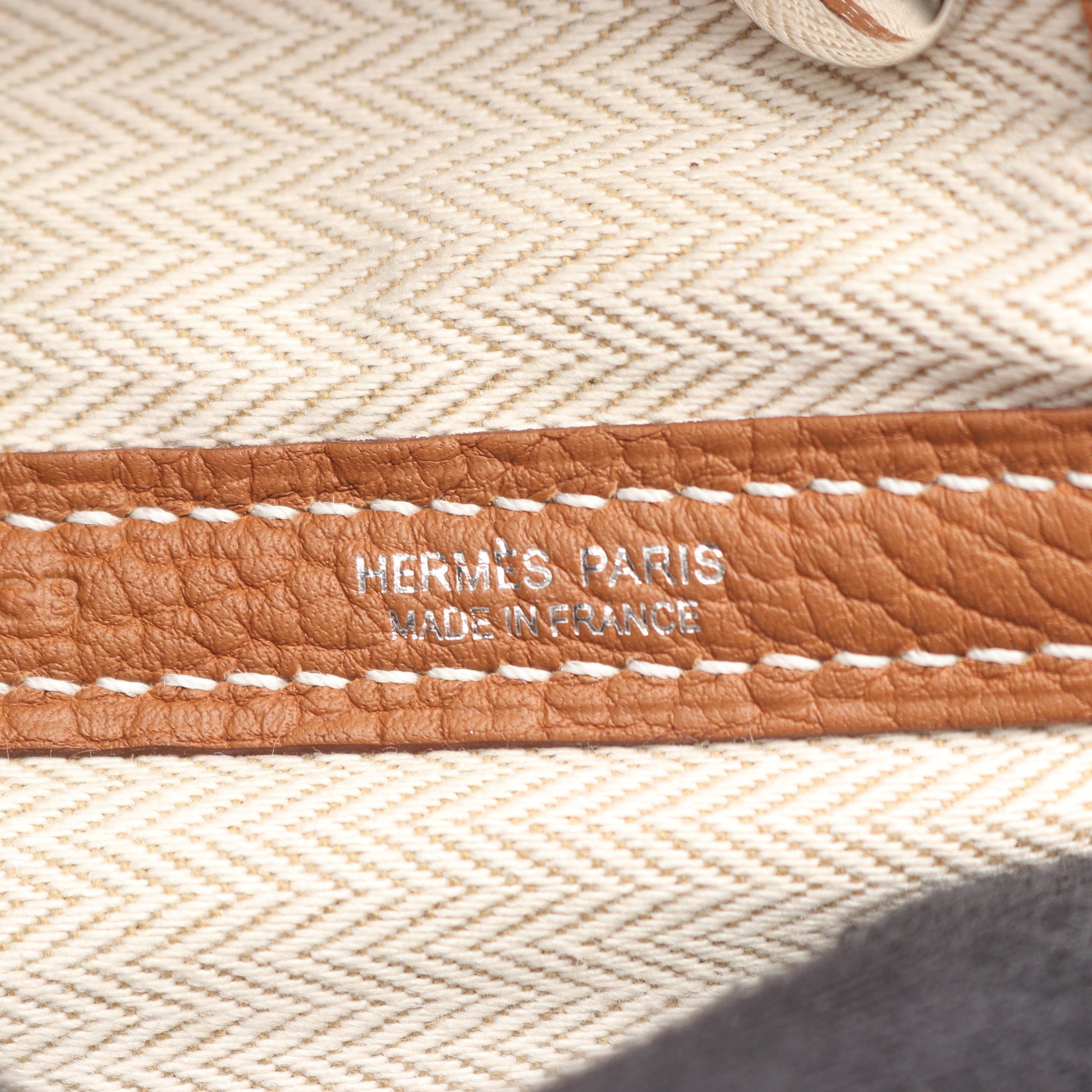 ガーデンパーティTPM ゴールド ハンドバッグ トートバッグ ネゴンダ ブラウン シルバー金具 G刻印 エルメス バッグ HERMES