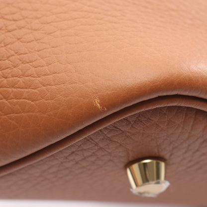 ピコタンロックMM ゴールド ハンドバッグ トリヨンクレマンス ブラウン ゴールド金具 K刻印 エルメス バッグ HERMES