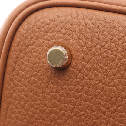 ピコタンロックMM ゴールド ハンドバッグ トリヨンクレマンス ブラウン ゴールド金具 K刻印 エルメス バッグ HERMES