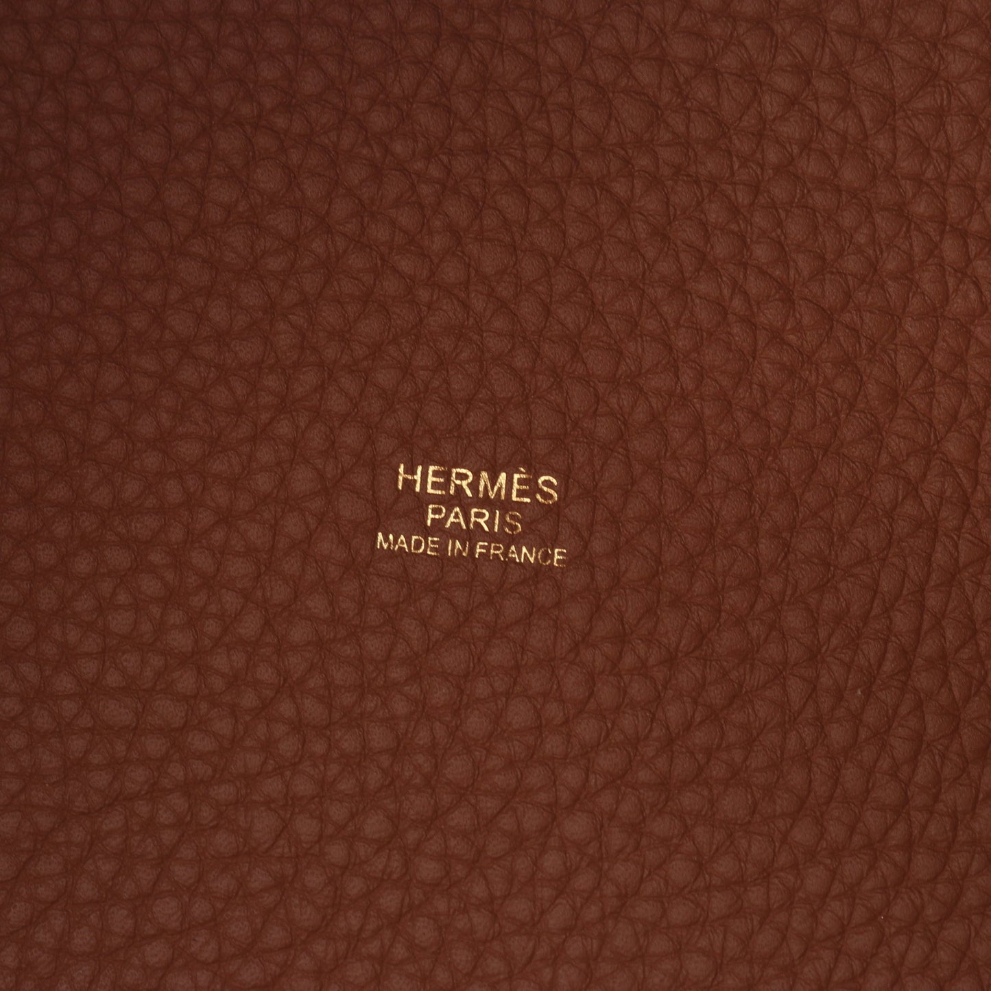 ピコタンロックMM ゴールド ハンドバッグ トリヨンクレマンス ブラウン ゴールド金具 K刻印 エルメス バッグ HERMES