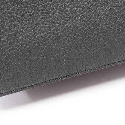 ピーカブー ISeeU スモール 2WAY ハンドバッグ レザー グレー ダークブラウン フェンディ バッグ FENDI