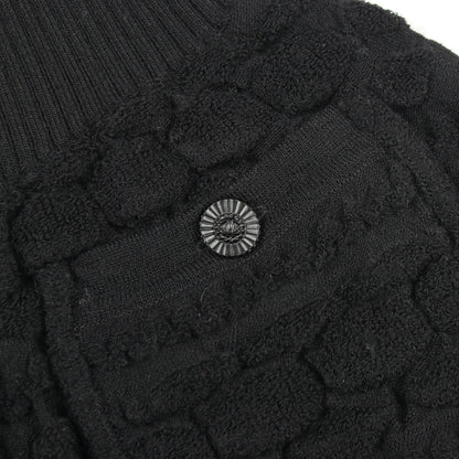 09A ココマークボタン ニット スカート ウール ブラック シャネル ボトムス CHANEL