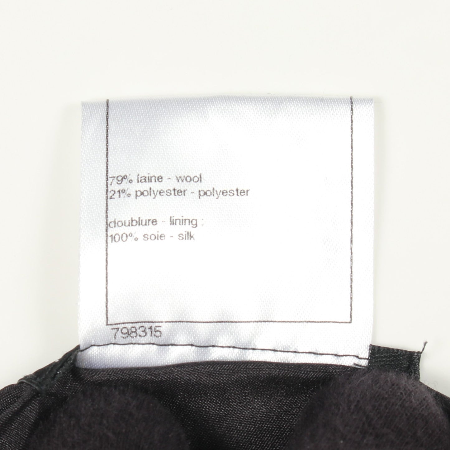 ココマークボタン チェック スカート ウール ブラック グレー シャネル ボトムス CHANEL