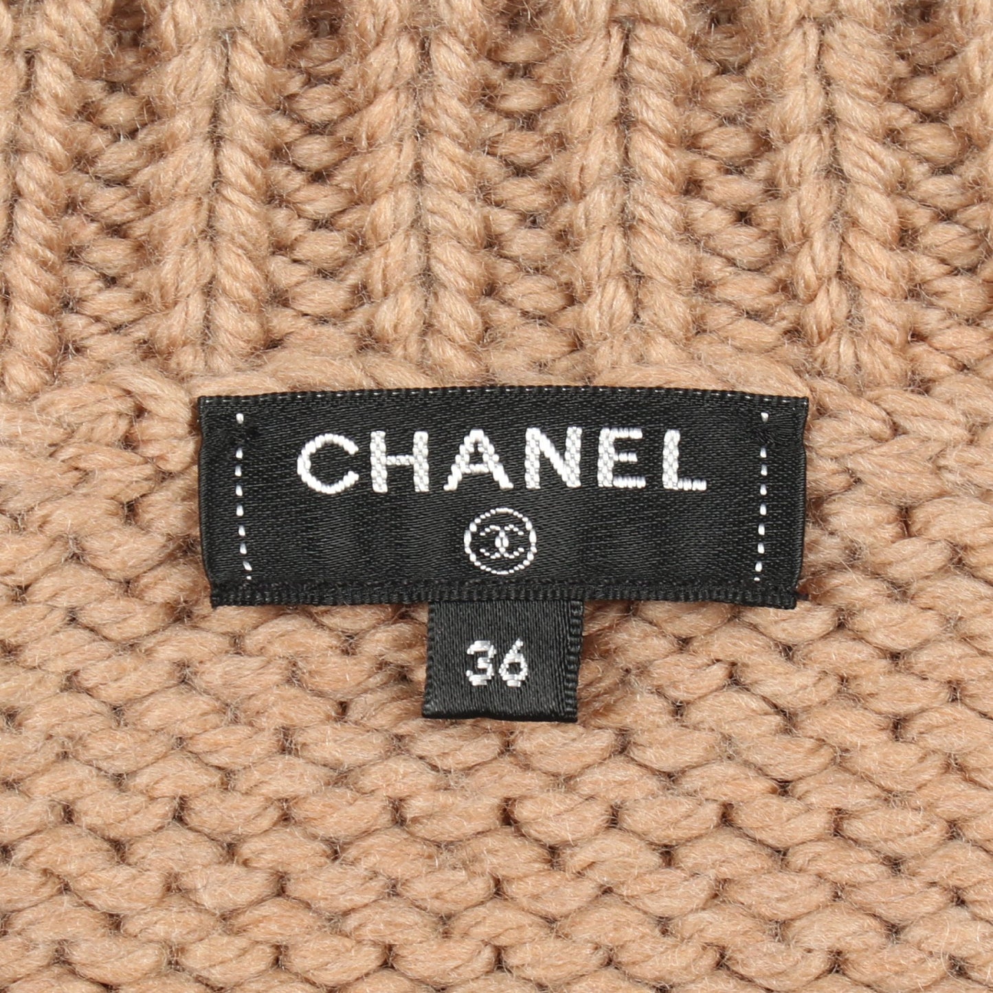 ケーブル ニット ウール ブラウン ブラック シャネル トップス CHANEL