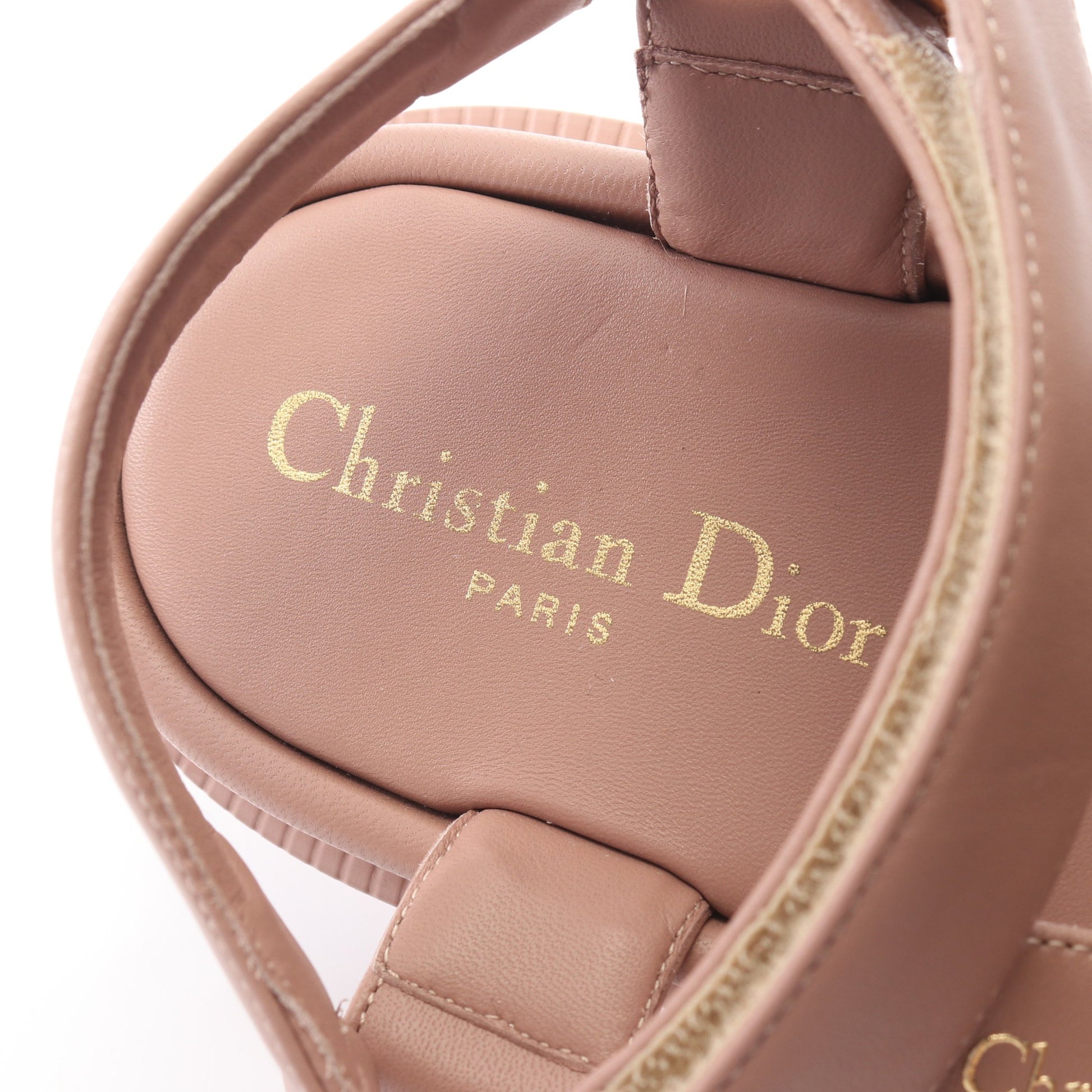 D-Wave サンダル レザー ダスティピンク クリスチャンディオール シューズ Christian Dior