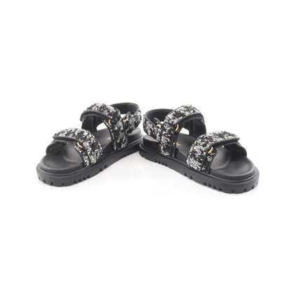 DIORACT ディオールアクト サンダル ツイード ブラック クリスチャンディオール シューズ Christian Dior