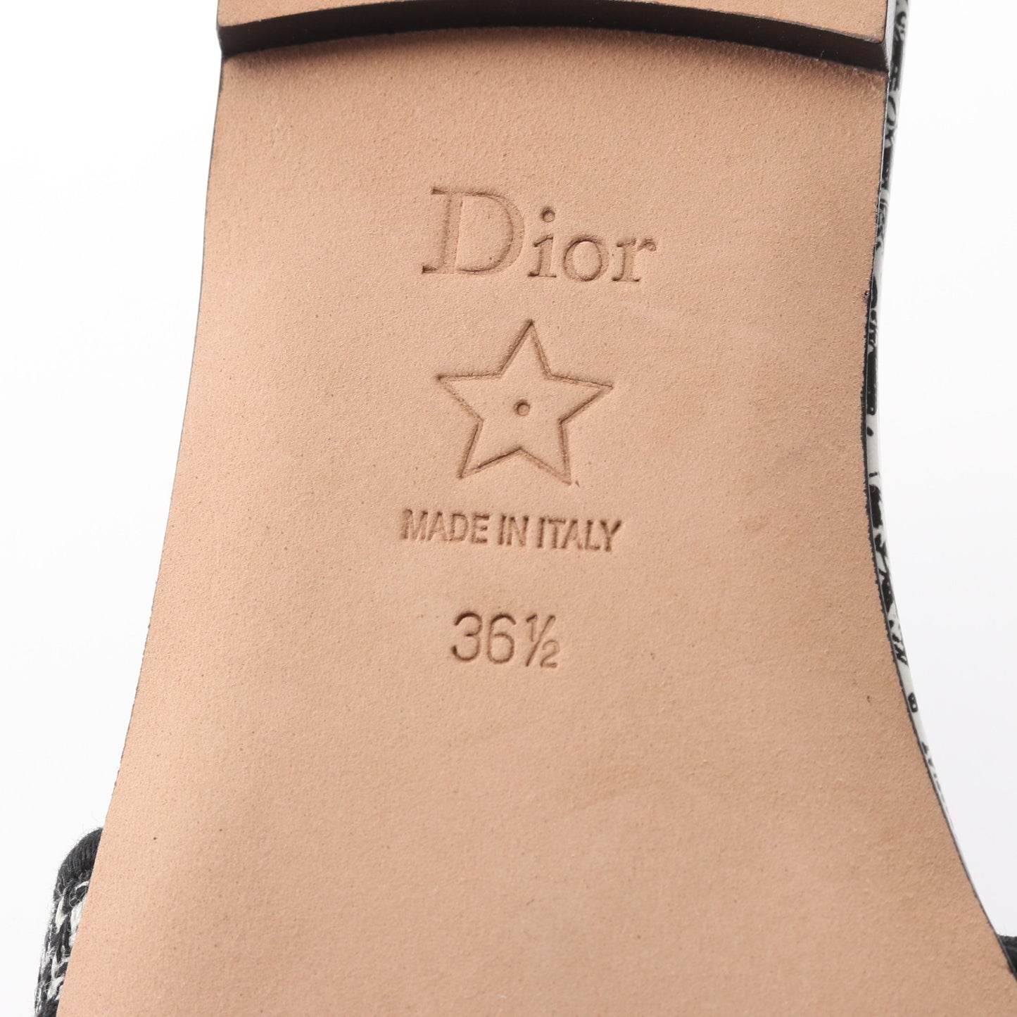 Dway スライドサンダル キャンバス ホワイト ブラック クリスチャンディオール シューズ Christian Dior