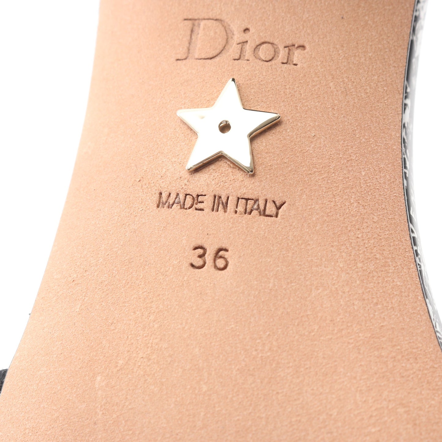 Dway ミュール サンダル キャンバス ブラック ホワイト クリスチャンディオール シューズ Christian Dior