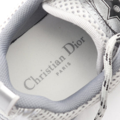 Chrono クロノ メッシュ スニーカー レザー ファブリック シルバー クリスチャンディオール シューズ Christian Dior