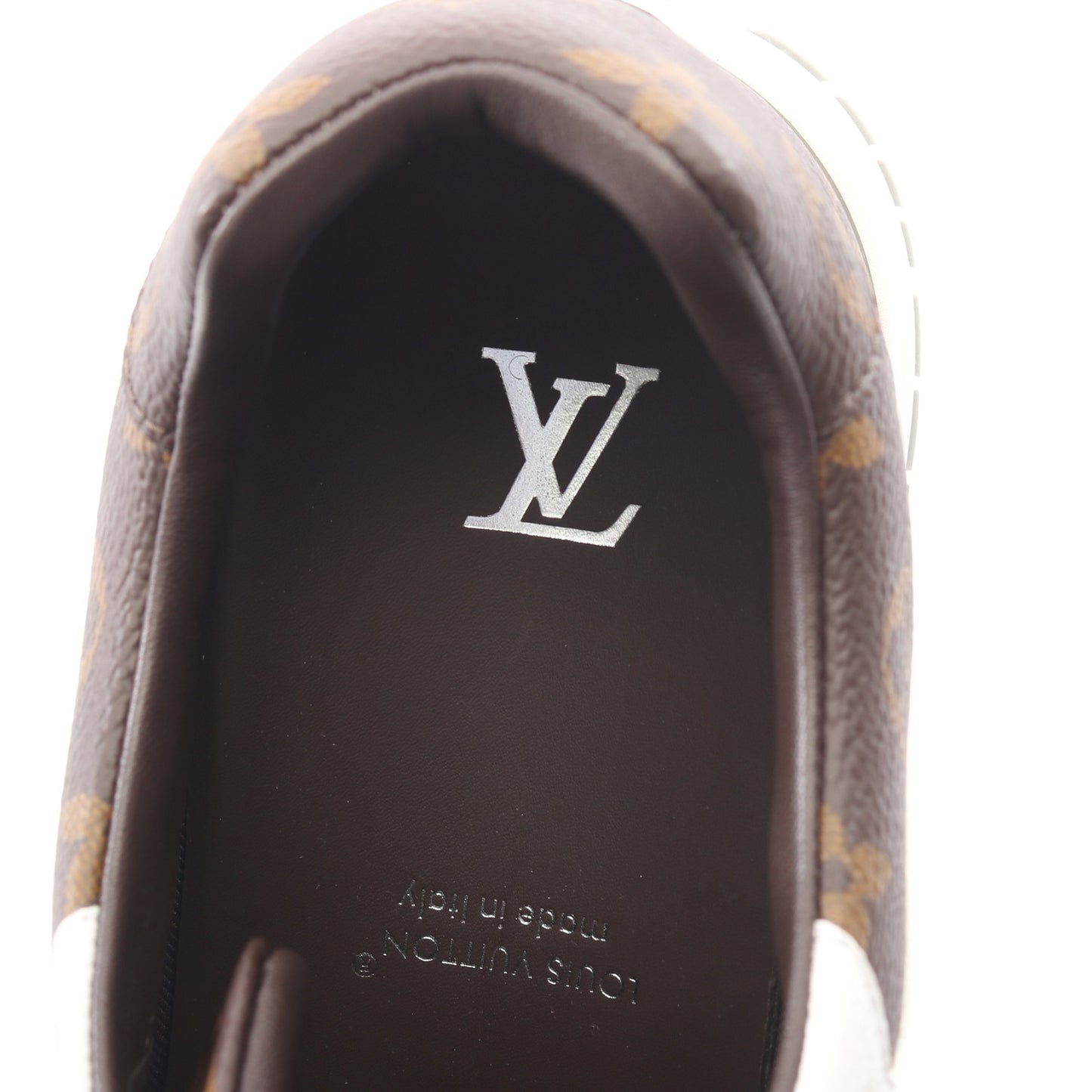 LVトレイナーライン モノグラム スニーカー PVC ブラウン ホワイト ルイヴィトン シューズ LOUIS VUITTON