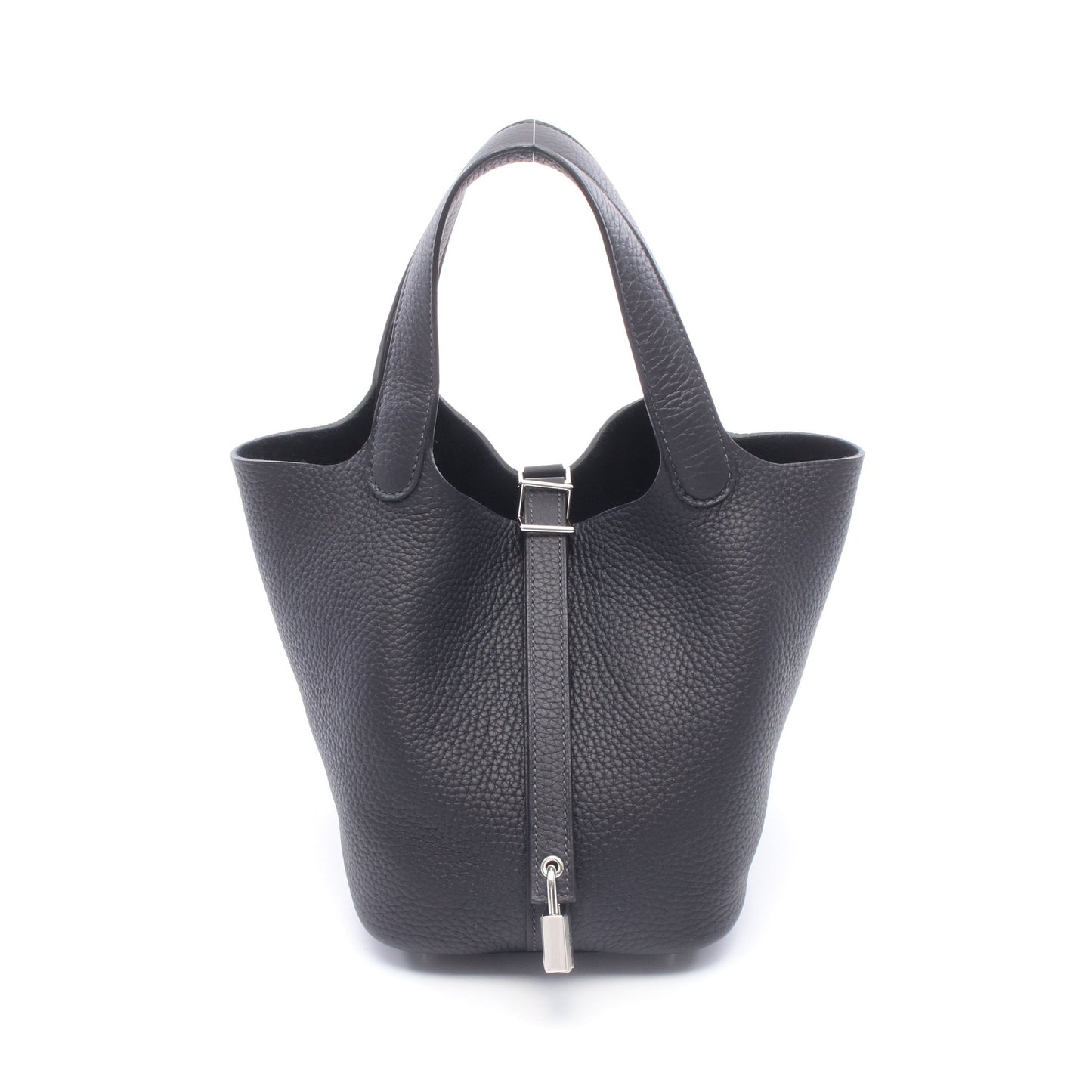 ピコタンロックPM キャバン ハンドバッグ トリヨンクレマンス ダークネイビー シルバー金具 G刻印 エルメス バッグ HERMES
