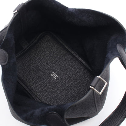 ピコタンロックPM キャバン ハンドバッグ トリヨンクレマンス ダークネイビー シルバー金具 G刻印 エルメス バッグ HERMES