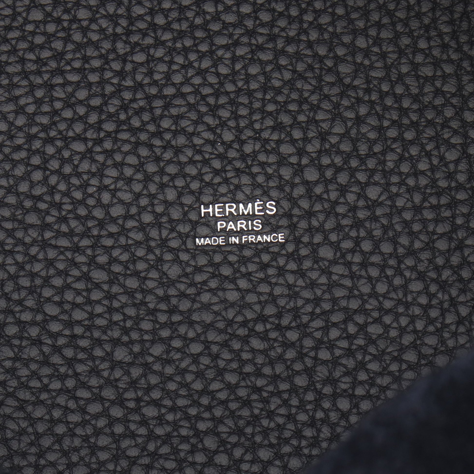 ピコタンロックPM キャバン ハンドバッグ トリヨンクレマンス ダークネイビー シルバー金具 G刻印 エルメス バッグ HERMES