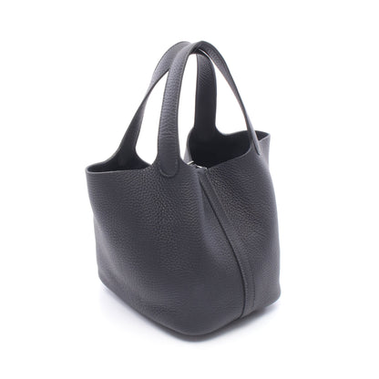 ピコタンロックPM キャバン ハンドバッグ トリヨンクレマンス ダークネイビー シルバー金具 G刻印 エルメス バッグ HERMES