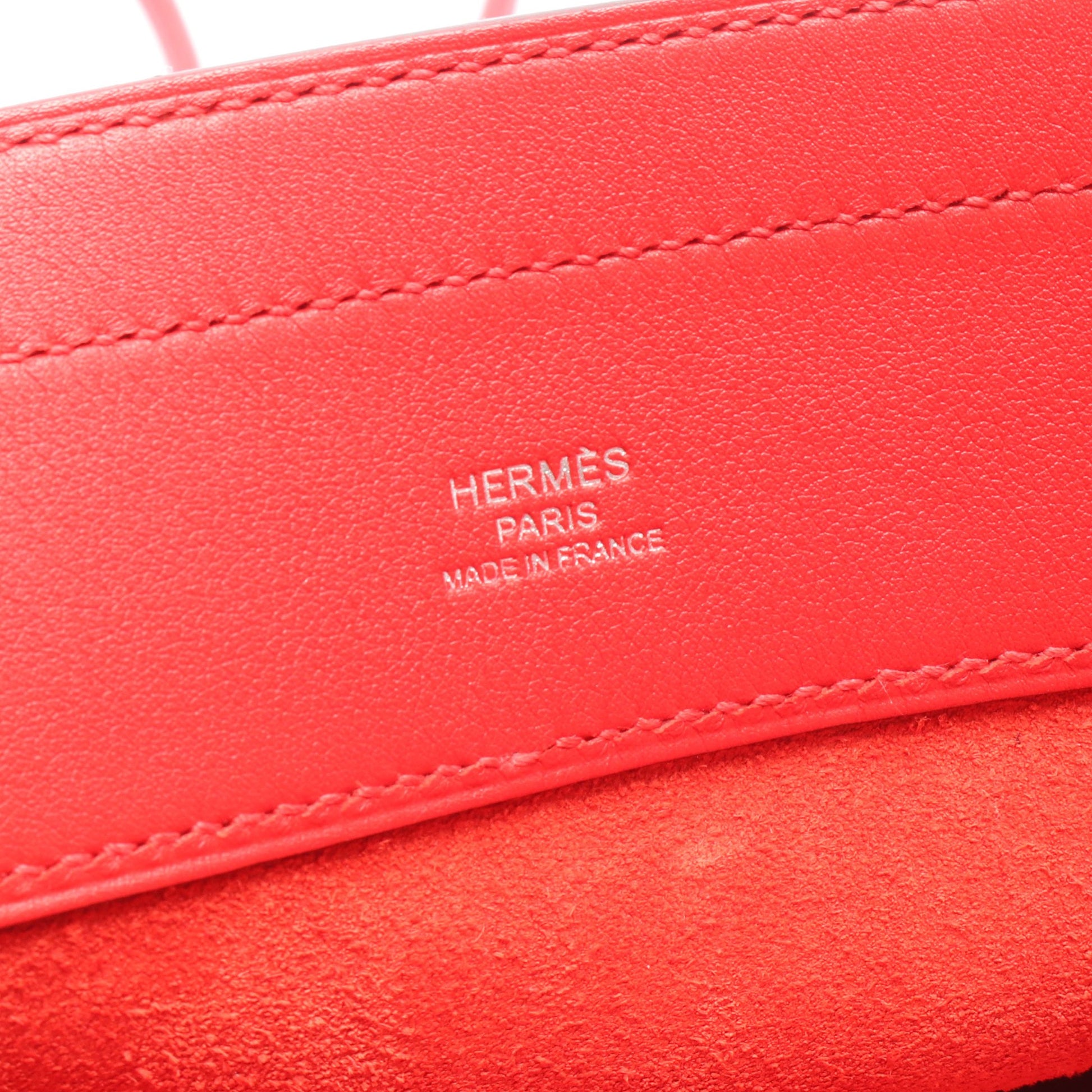 サック アリーヌ ミニ ルージュクー ショルダーバッグ ヴォースイフト レッド シルバー金具 D刻印 エルメス バッグ HERMES