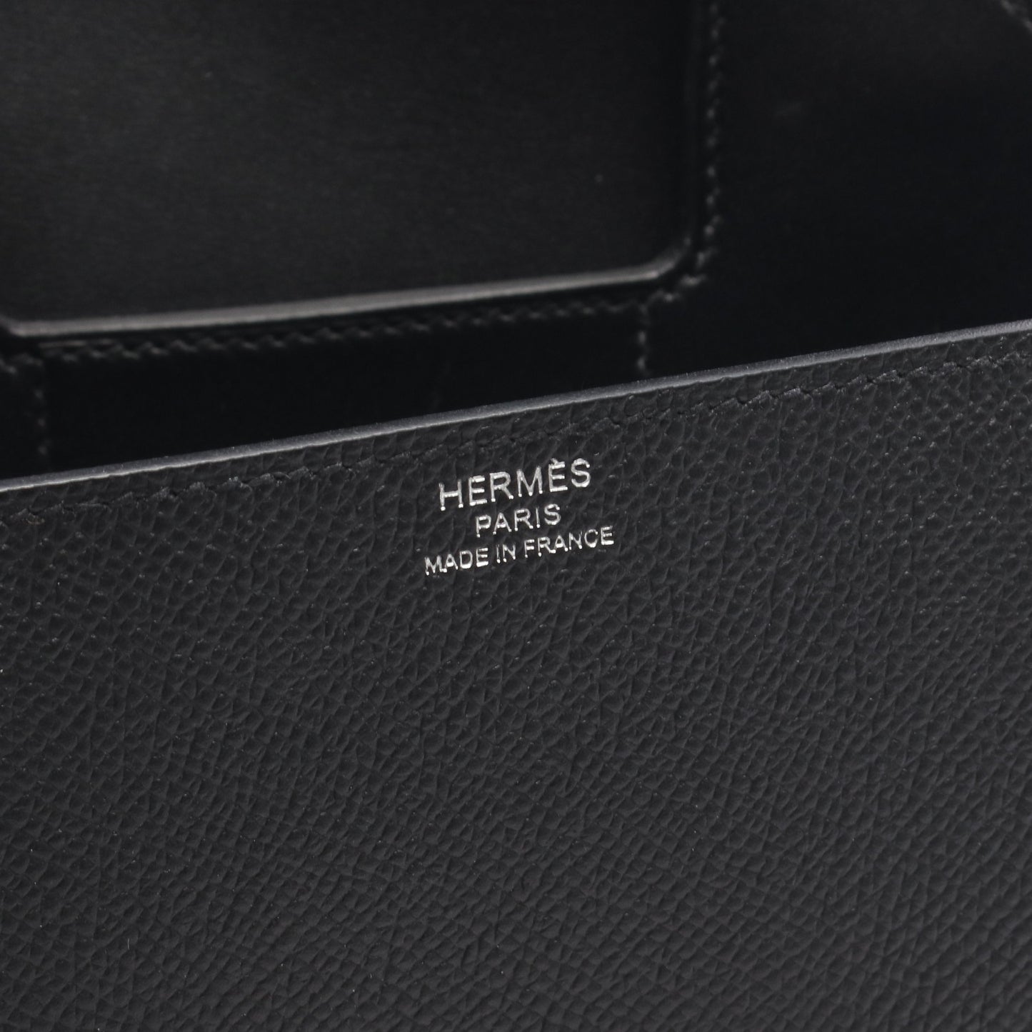 デッラ カヴァッレリア ミニ ショルダーバッグ ヴォーエプソン ブラック シルバー金具 B刻印 エルメス バッグ HERMES