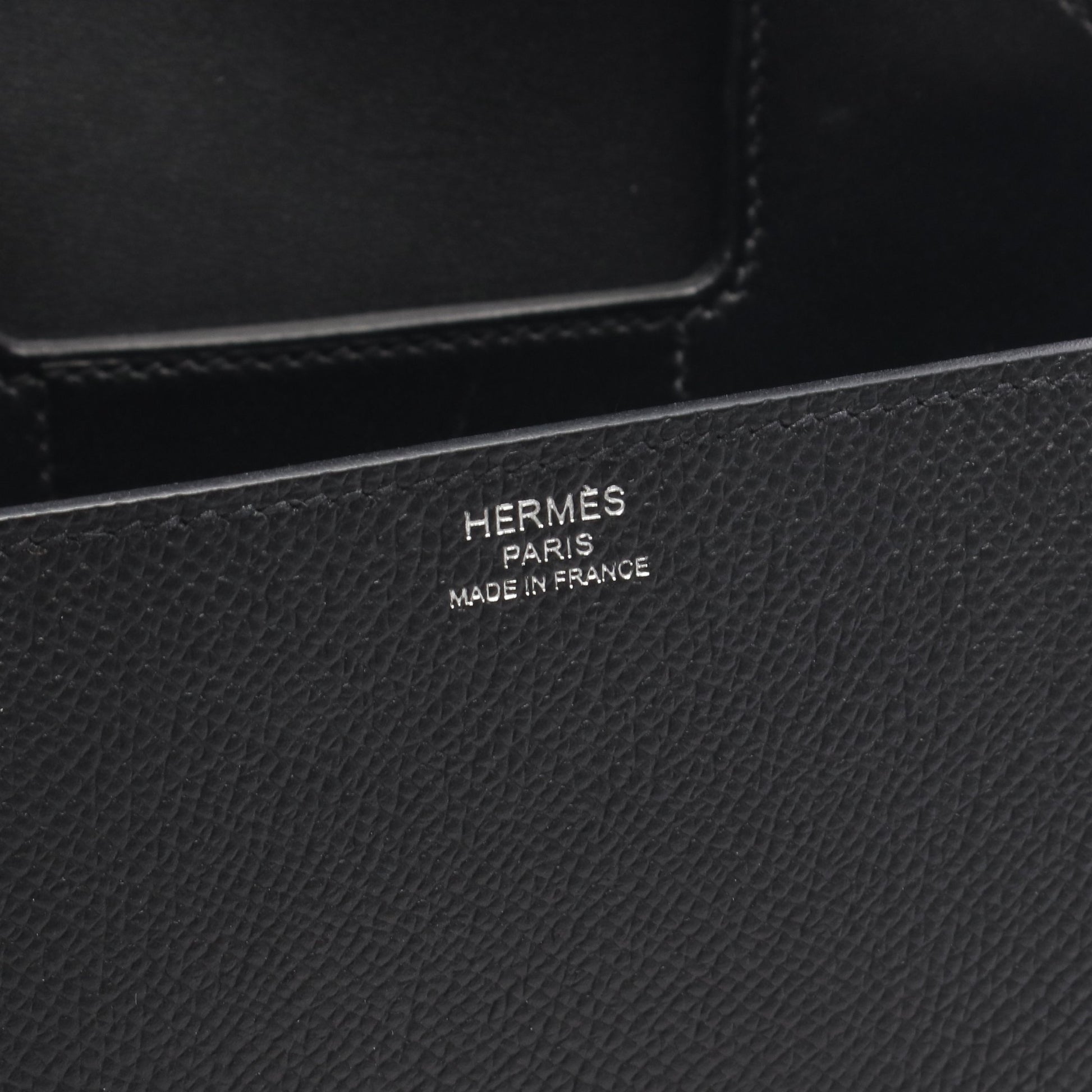 デッラ カヴァッレリア ミニ ショルダーバッグ ヴォーエプソン ブラック シルバー金具 B刻印 エルメス バッグ HERMES