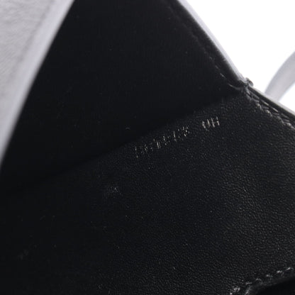 デッラ カヴァッレリア ミニ ショルダーバッグ ヴォーエプソン ブラック シルバー金具 B刻印 エルメス バッグ HERMES