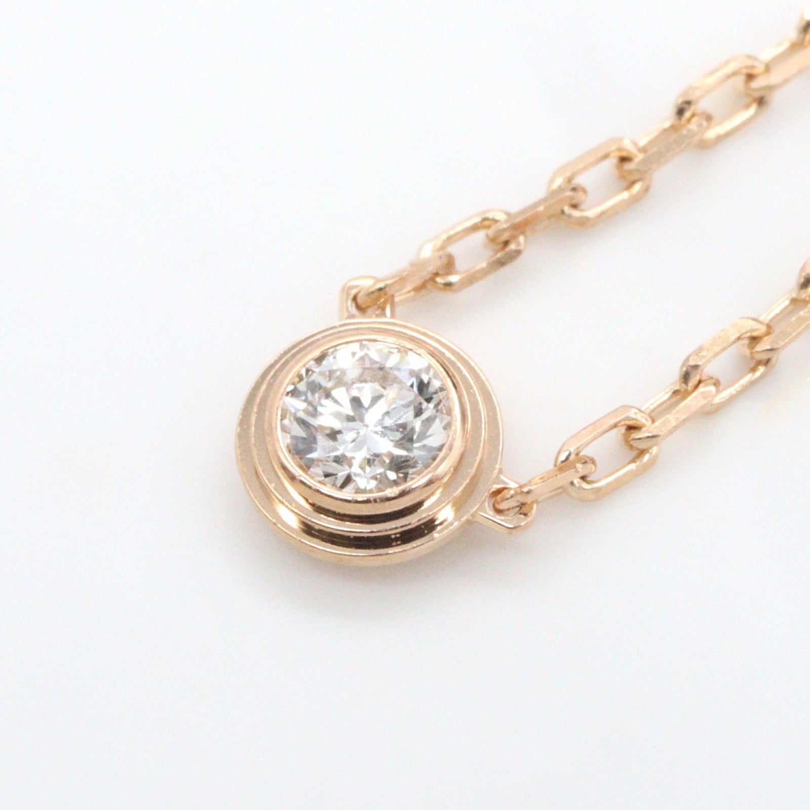 ダムール SM ネックレス ネックレス K18PG ダイヤモンド ピンクゴールド クリア カルティエ アクセサリー Cartier