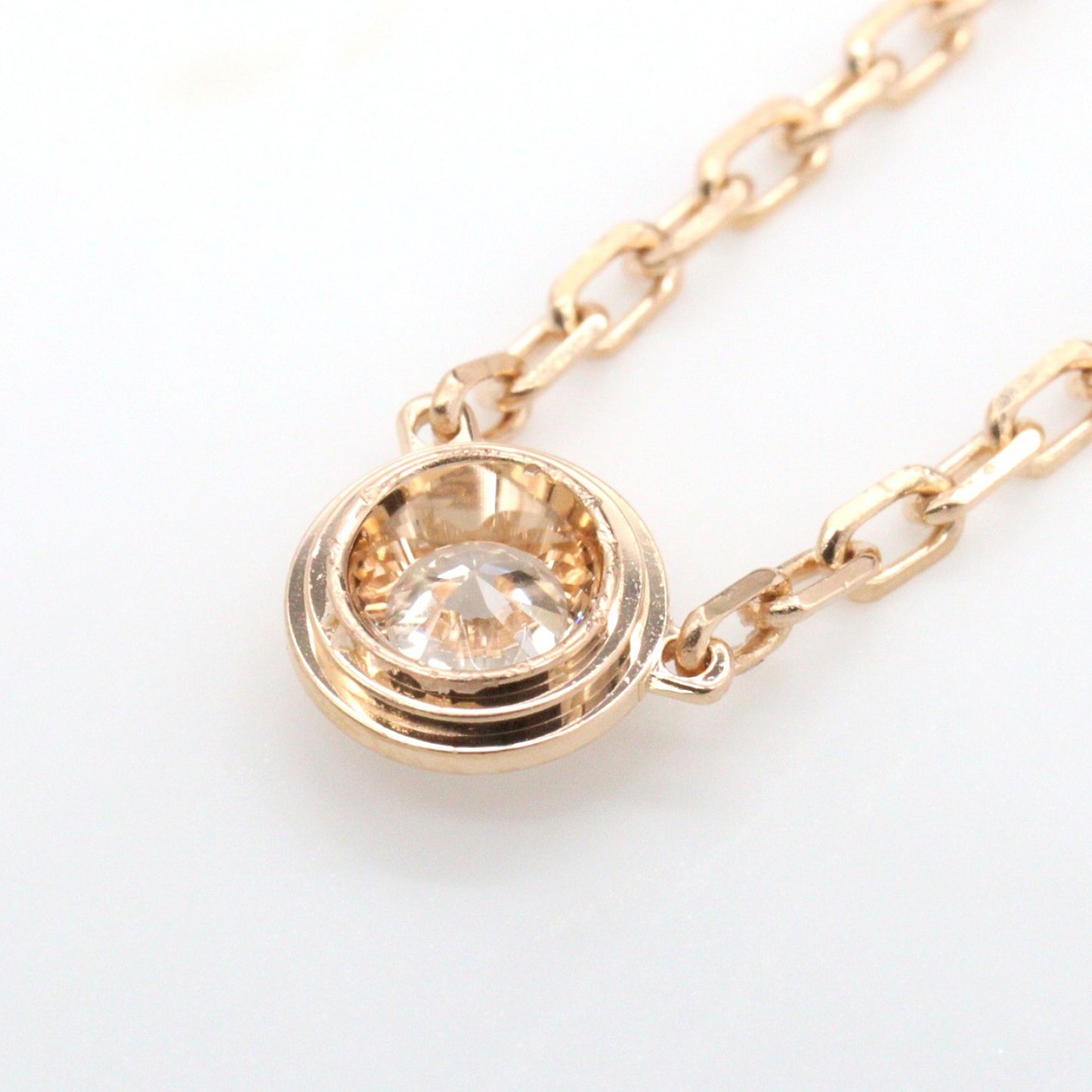 ダムール SM ネックレス ネックレス K18PG ダイヤモンド ピンクゴールド クリア カルティエ アクセサリー Cartier