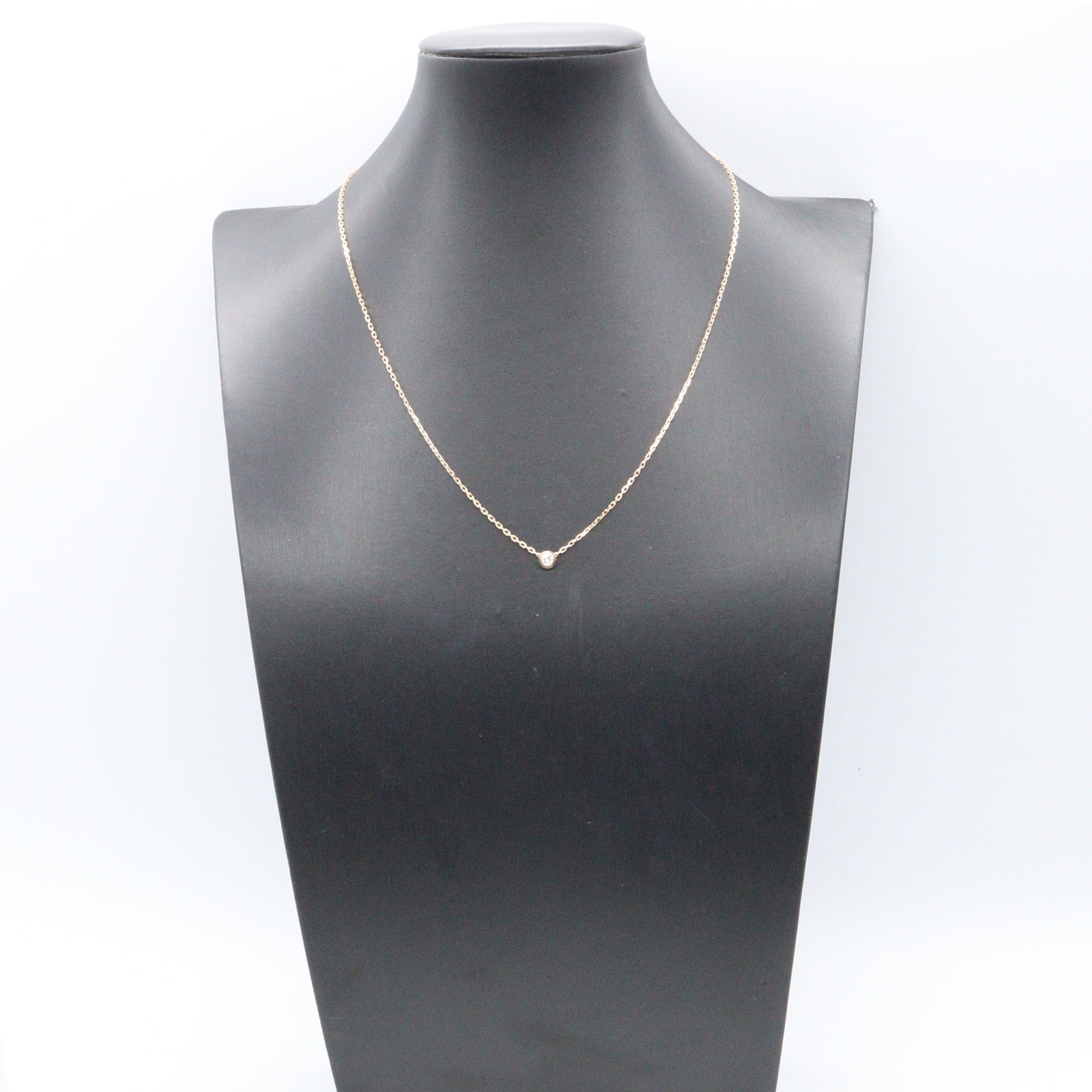 ダムール SM ネックレス ネックレス K18PG ダイヤモンド ピンクゴールド クリア カルティエ アクセサリー Cartier