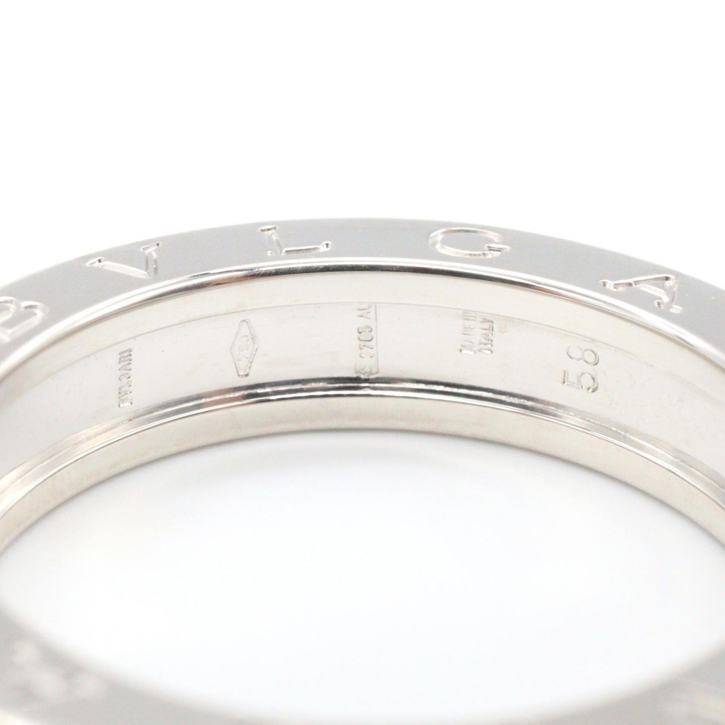 B-zero1 ビーゼロワン 1バンド リング リング 指輪 K18WG ホワイトゴールド ブルガリ アクセサリー BVLGARI