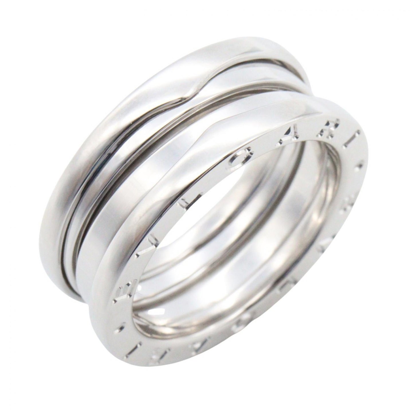 B-zero1 ビーゼロワン リング 3バンド リング 指輪 K18WG ホワイトゴールド ブルガリ アクセサリー BVLGARI