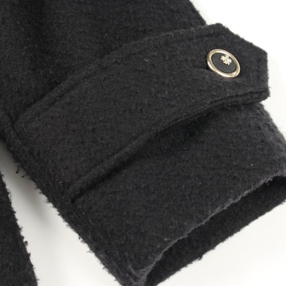 ココマークボタン ピーコート ウール カシミヤ ブラック シャネル アウター CHANEL