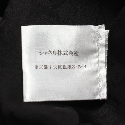 ココマークボタン ツイード ジャケット ウール ナイロン ブラック ホワイト シャネル アウター CHANEL