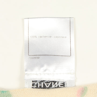 総柄 ニット カシミヤ アイボリー マルチカラー シャネル トップス CHANEL