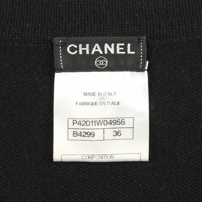 ココマーク カーディガン カシミヤ ブラック シャネル トップス CHANEL