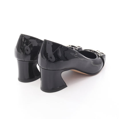 パンプス エナメルレザー ブラック サルヴァトーレフェラガモ シューズ Salvatore Ferragamo