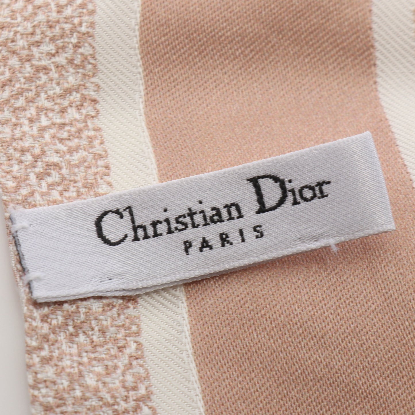 ミッツァ オブリーク リボン スカーフ シルク ベージュ クリスチャンディオール 財布・小物 Christian Dior