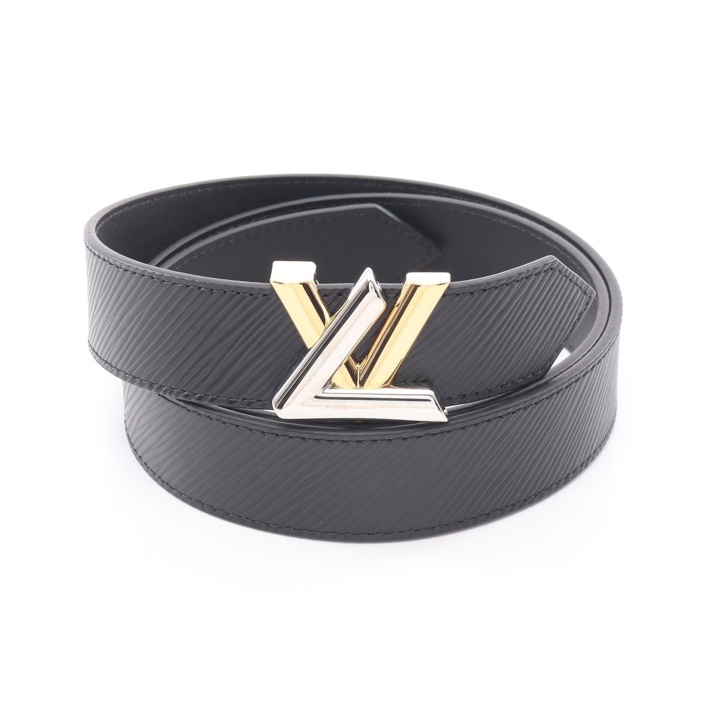 サンチュールツイスト エピ コンビ金具 ベルト レザー ブラック ルイヴィトン 財布・小物 LOUIS VUITTON